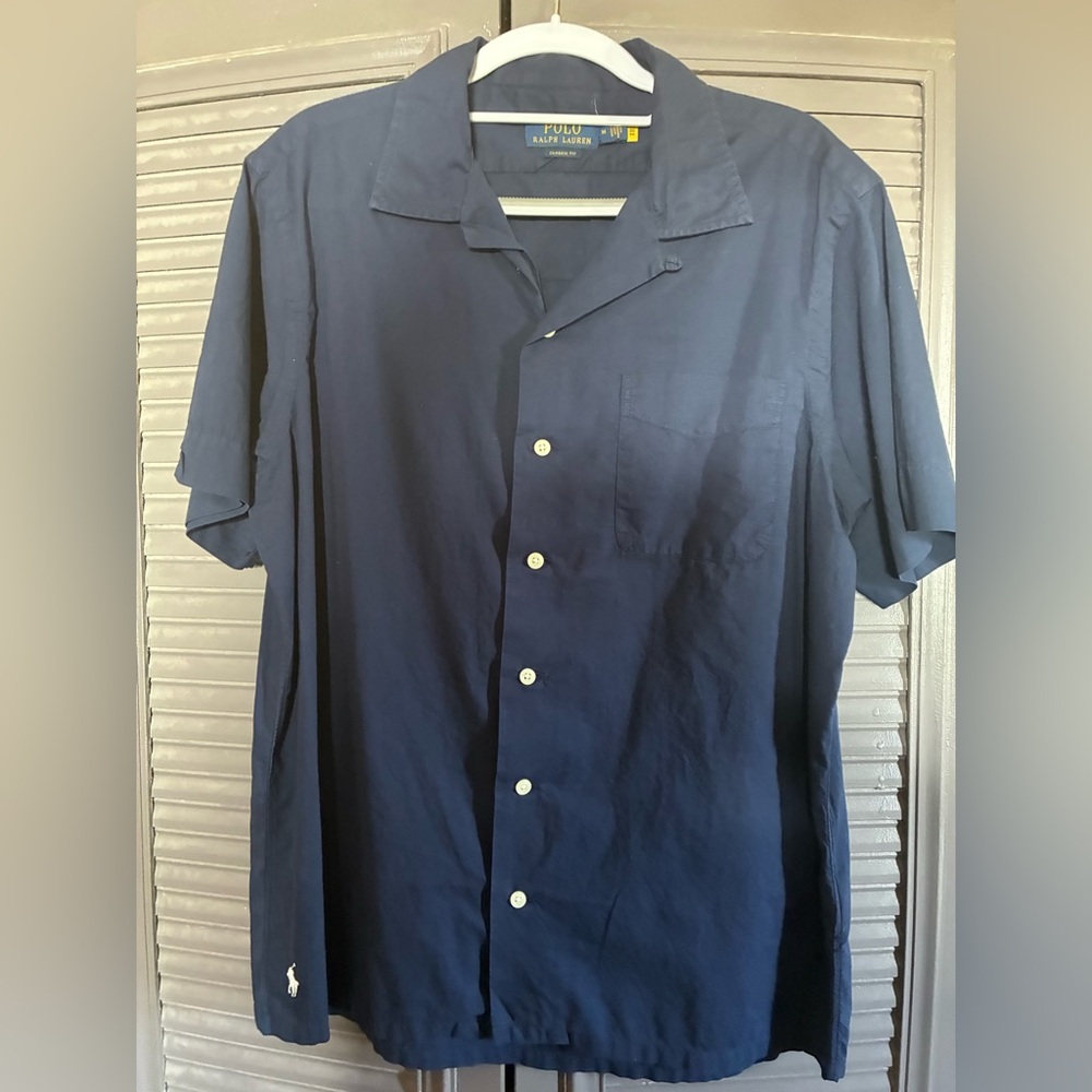 POLO RALPH LAUREN CAMP SHIRT MEDIUM. N E.W.